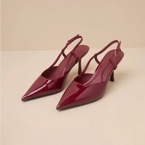 Elegant Burgundy Stiletto Heels